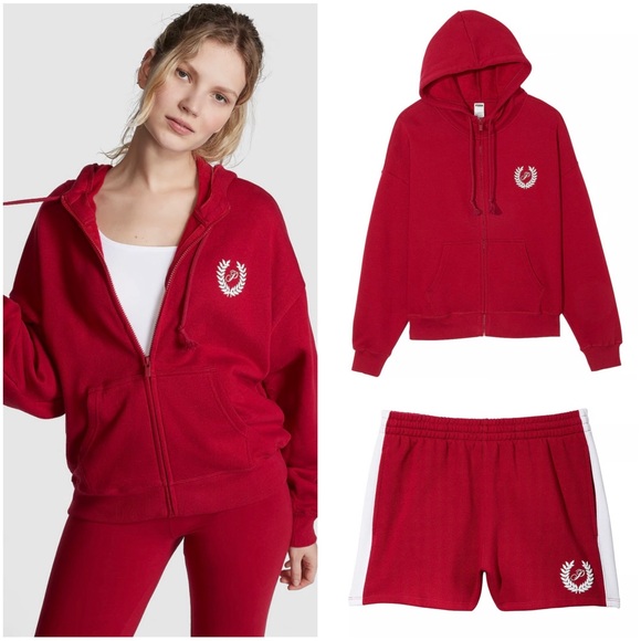 PINK Victoria's Secret Tops - VICTORIA’S SECRET PINK 2 Piece Set Hoodie and Short.